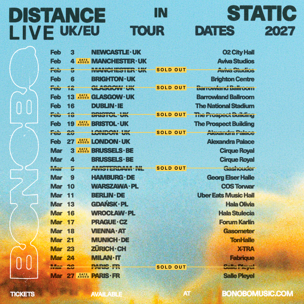 UK/EU Tour - Live dates